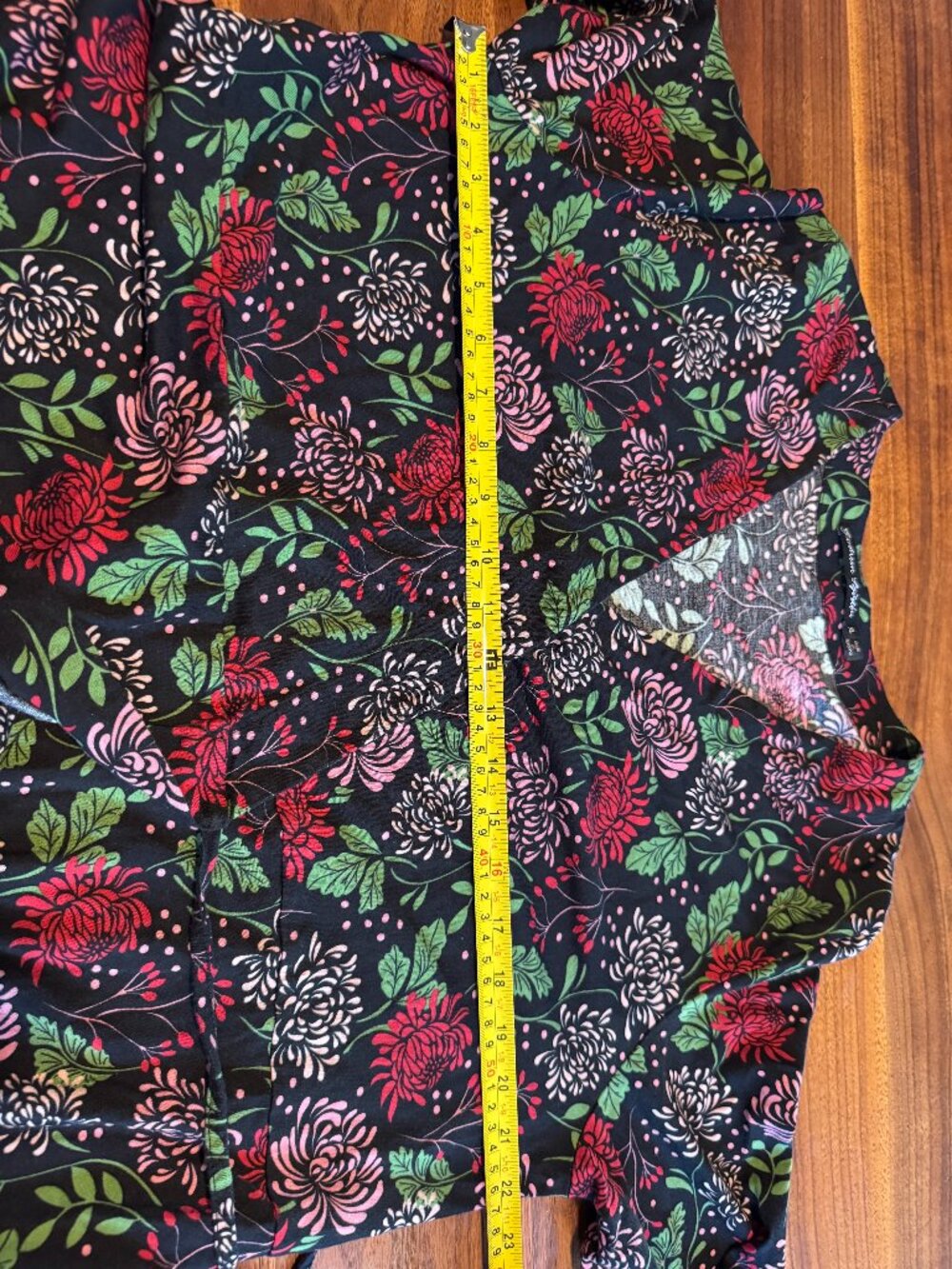 Gudrun Sjoden Cotton Modal Jersey Knit Wrap Dress Floral Drapey EUC Sz XL - Picture 8 of 11